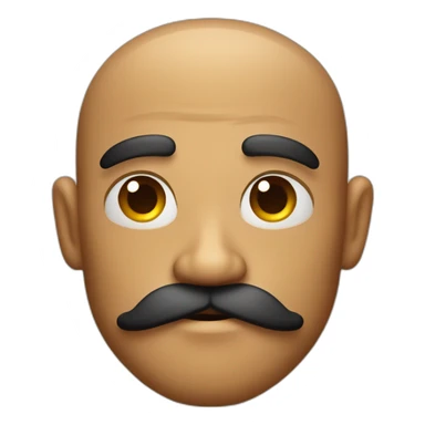 Muscle mustache expressive Cuban man sticker