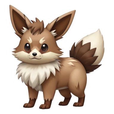  Eevee-Zigzagoon-Furret-Rockruff-Hybrid (Full body) sticker