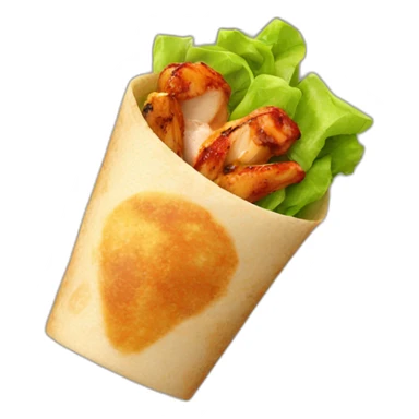 Fork-with-chicken-wrap sticker