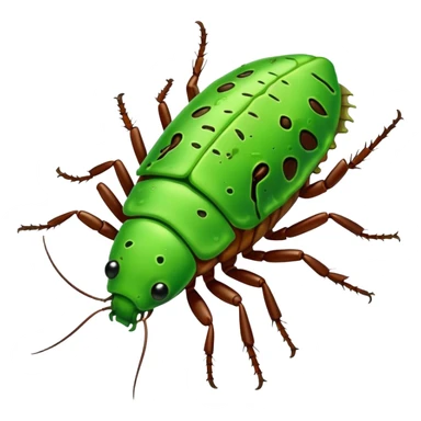 Zombie cockroach in oggye sticker