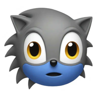 sonic head says hi sticker