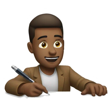 signing contract  sticker