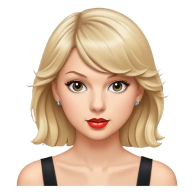 Taylor swift blonde singer concert sticker
