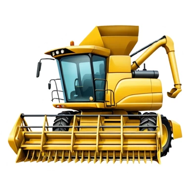 combine harvester sticker