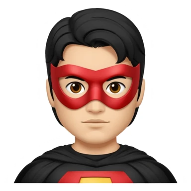 Mexican super hero black hair  sticker