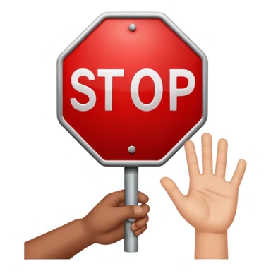 🛑+✋🏻 sticker