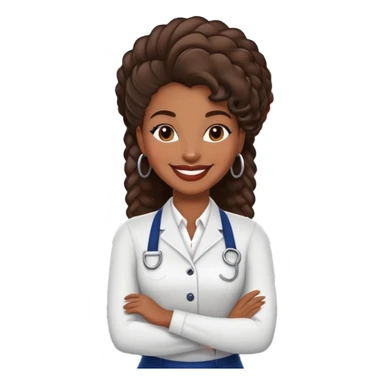 Hair salon manager African American sticker