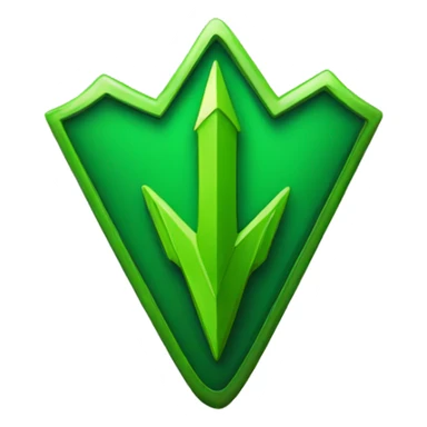 green arrow up badge sticker