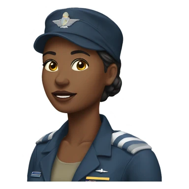 airforce woman sticker