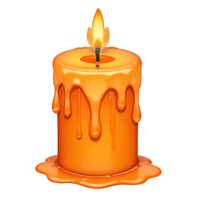 melting candle passage of time. sticker