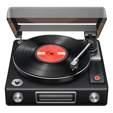 a record player spinning sticker