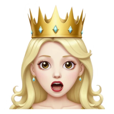 Glitter scream queen sticker