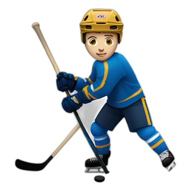 Joueur de hockey sticker