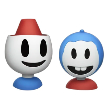 Cuphead & MugMan sticker