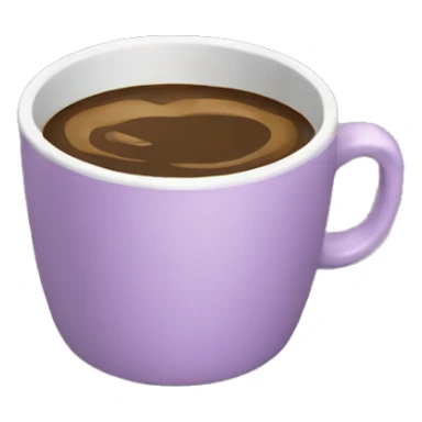 mauve coffee cup sticker
