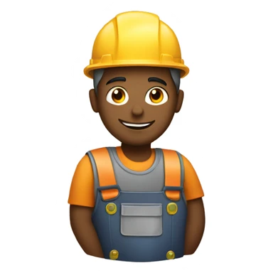 male construction worker holding welders sticker