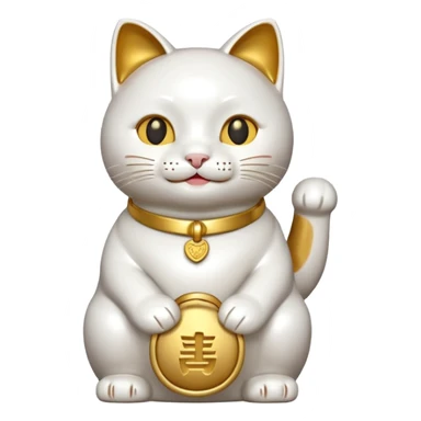 No! A lucky cat! sticker