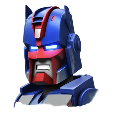 Optimus Prime. Pine trees. Smoke.  sticker