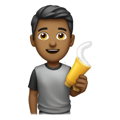 joven blanco asustado apuntando con una linterna sticker