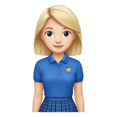 Preppy girl sticker
