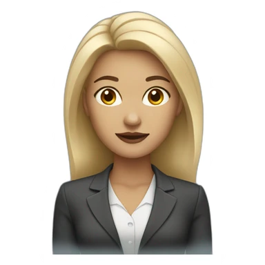 Business women with light skin sticker