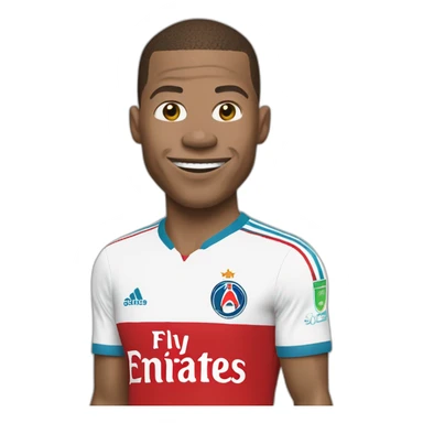 Mbappé qui crie "aller l'om !!!" sticker