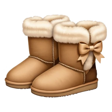 Cute uggs with bows sticker