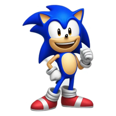 sonic happy mood sticker