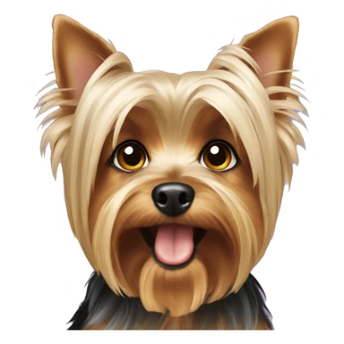 Girl Yorkshire terrier  sticker