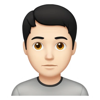 hazme un senor blanco  con pelo negro sticker