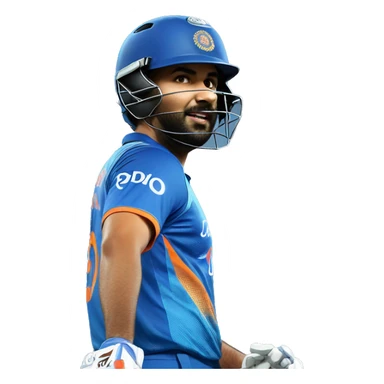 Rohit Sharma full image sticker