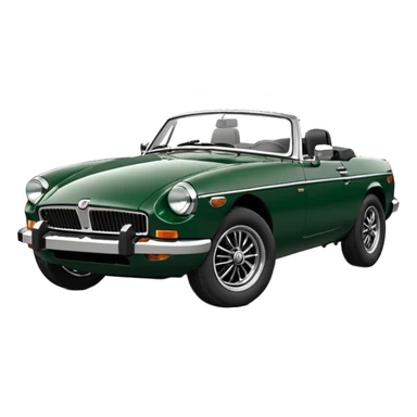 1977 British racing green Mgb roadster chrome bumper wire wheels reg plate YGR 151R  sticker