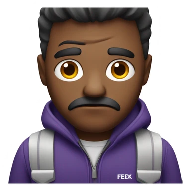 Grumpy FedEx guy sticker