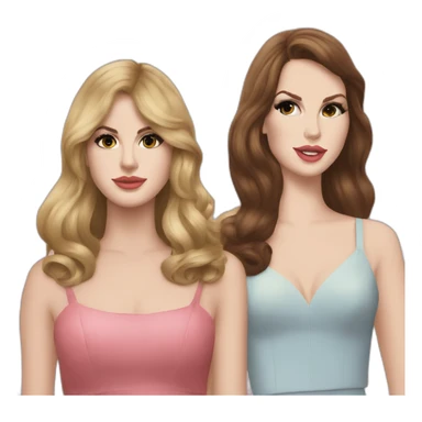 Lana del Rey & Taylor swift best fruends sticker