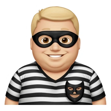 thief very fat man sticker