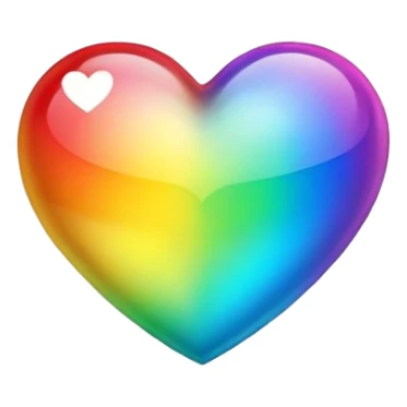 Cuore arcobaleno  sticker