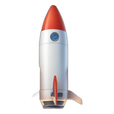 A rocket shipping to full sky with stars sticker