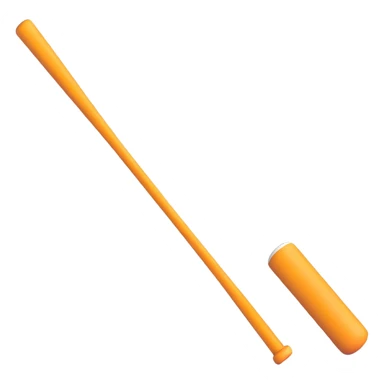 3D emoji style baseball bat sticker