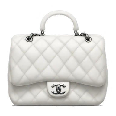 White Chanel bag sticker