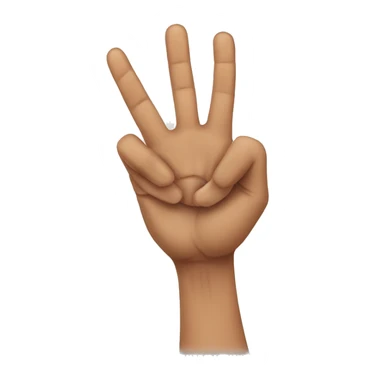 Three finger serbia sticker