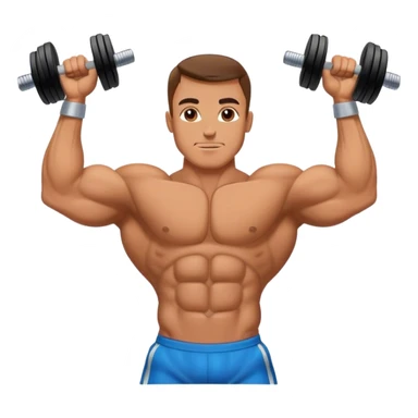 bodybuilder obliques exercise sticker