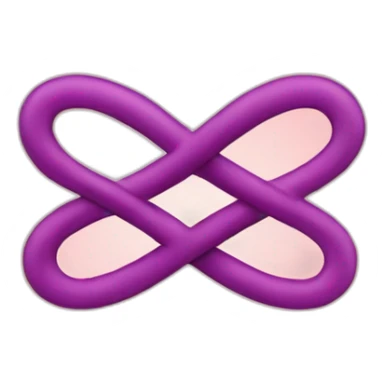 heart as an infinity symbol sticker