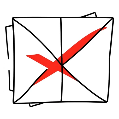 French flag with a red X cross through it sticker