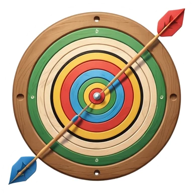 Archery bord without anything on it ] sticker