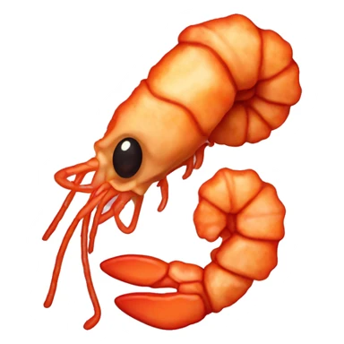 Fried shrimp sticker