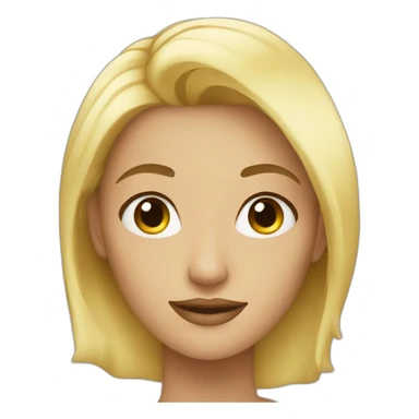 Blond women beautiful sticker
