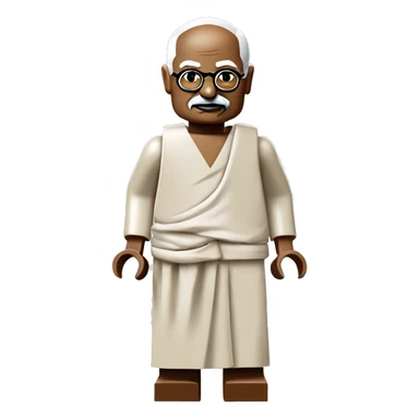 Mahatma Gandhi lego full body sticker