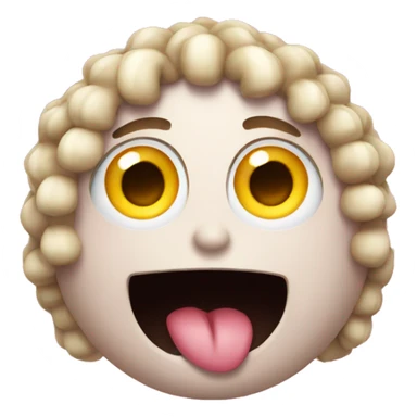 emoji with rolling eyes and nails sticker