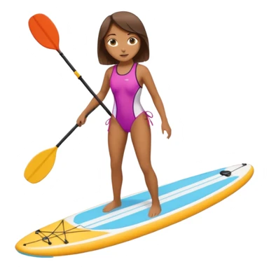 Paddleboarding girld sticker