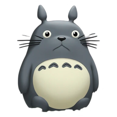 Totoro kissing trump sticker